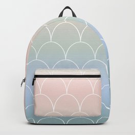 Mermaid Tail Scolloped Shell Repeat Backpack