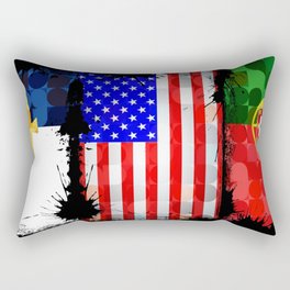Azorean, American, Portuguese art flags Rectangular Pillow