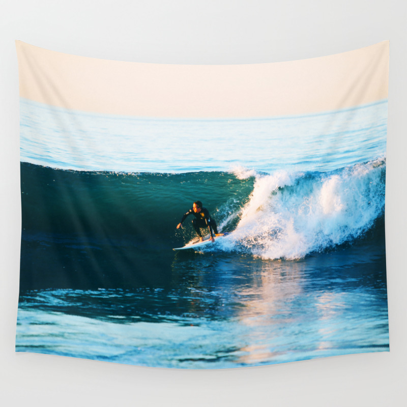 Warm Surf Wall Tapestry by judithhoy