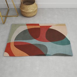 MCM Abstract Red Beige I Rug