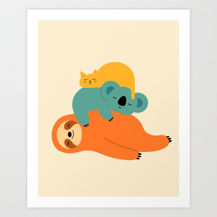 Discover the motif BEING LAZY by Andy Westface  as a print at TOPPOSTER