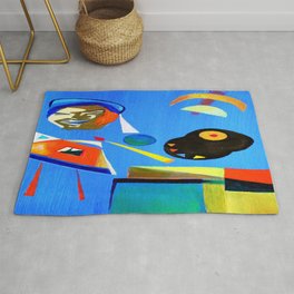 Self-portrait of the Artist painting Rug