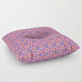 Hot Pink and Purple Mystical Bouquets Floor Pillow