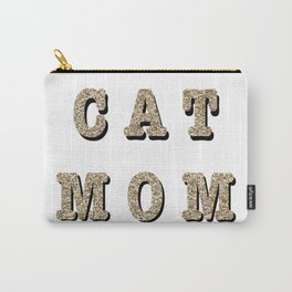 Cat mom (gold) Carry-All Pouch