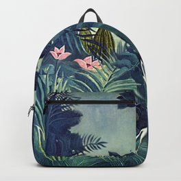 The Equatorial Jungle with Lions by Henry Rousseau Backpack