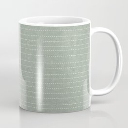 stitched stripes - sage Coffee Mug | Bohostitch, Distressed, Europeanfarmhouse, Farmhousestitch, Stripedstitch, Bohostripes, Modernfarmhouse, Lightgreen, Bohemianstripes, Textured 