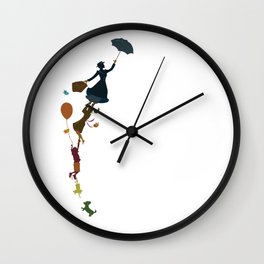 Don't Go.. Wall Clock | Graphic Design, Illustration, Vintage 