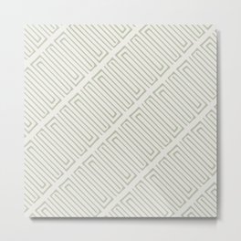 Geometric Pattern Green and Beige 3B Metal Print | Green, Shapes, Hand Drawnpattern, Graphicdesign, Rectangle, Pattern, Aesthetic, Illustration, Simple, Abstract 