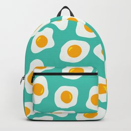 Eggs Pattern (Turquoise Color Background) Backpack