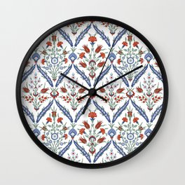 Arabic Turkish pattern #4 - Iznik decor Wall Clock