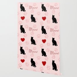 I Love Cats Wallpaper For Any Decor Style Society6 I Love Cats Wallpaper For Any Decor Style Society6