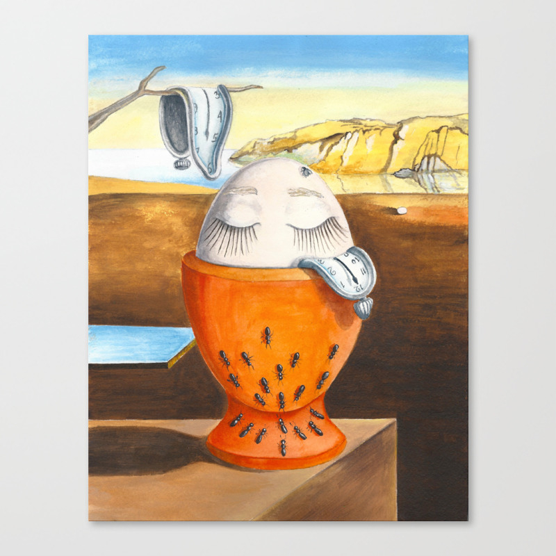 A boiled egg according to Salvador Dali Canvas Print by natashasazonova |  Society6