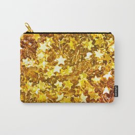 Glittering Golden Stars Carry-All Pouch
