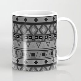 black and white geometric striped pattern Coffee Mug
