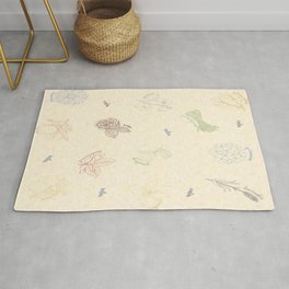 Aromatherapy botanicals for calm and relaxation Rug