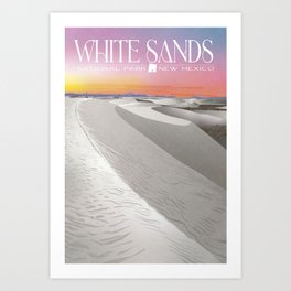 White Sands National Park Art Print