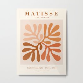 Exhibition poster Henri Matisse-Galerie Maeght-Paris 1934. Metal Print