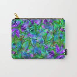 Floral Abstract Stained Glass G295 Carry-All Pouch