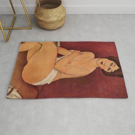 Amedeo Modigliani - Nude Sitting on a Divan Rug