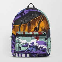 Neon Genesis Evangelion  Backpack | Pattern, Illustration, Evangelion01, Vector, Digital, Myouism, Graphicdesign, Abstract, Anime, Oil 