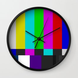 NTSC Color Bars Wall Clock