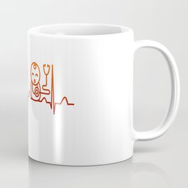 Pediatrician Heartbeat Coffee Mug | Medic, Beat, Heart, Medicine, Pediatrics, Graphicdesign, Medical, Physician, Heartbeat, Pediatrician 