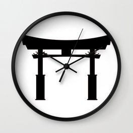 Tori Gate Silhouette Wall Clock