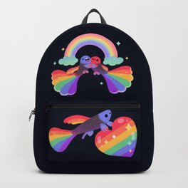 Rainbow guppy 4 Backpack
