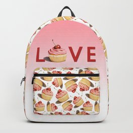 Pink Cupcake LOVE Backpack