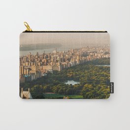 New York City Manhattan skyline and Central Park aerial view at sunset Carry-All Pouch