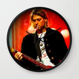 Kurt Coba-in Poster, Nirvana Poster, Music Print, Nirvana Art, Vintage Poster, Canvas Poster, Wall Art, Poster Gift, Album Art, Nirvana Print Wall Clock