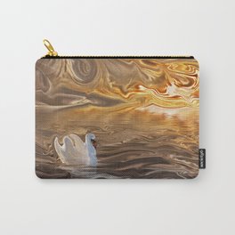 Swan on the Lake at Sunset Carry-All Pouch