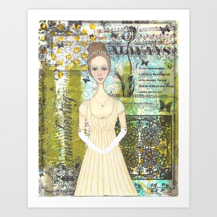 Elizabeth Bennet Art Print By Inara77 Society6