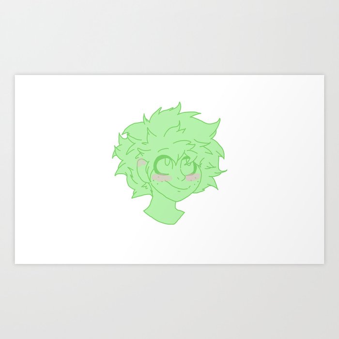 Izuku Midoriya Boku No Hero Academia Art Print By Lunemolly Society6