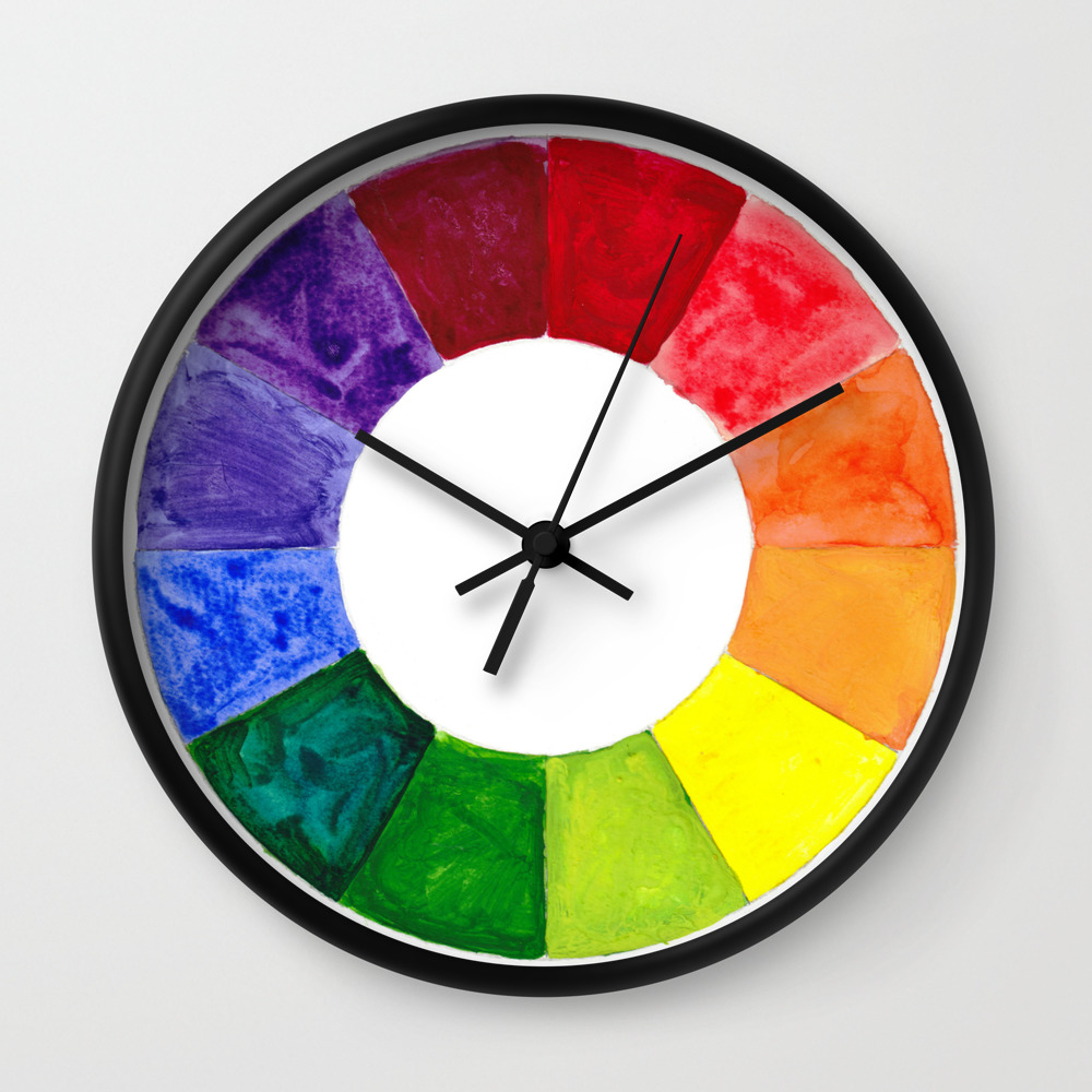7:56 kelly eddington watercolors recommended for you. Color Wheel Wall Clock By Sarahcait Society6