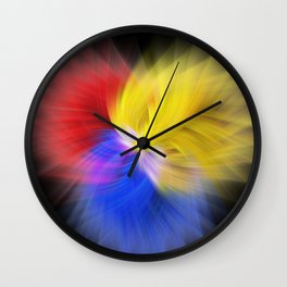 Delicate and fluffy - abstract reverie Wall Clock