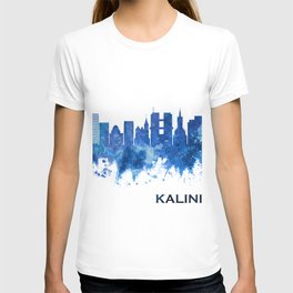 Kaliningrad Russia Skyline Blue T Shirt