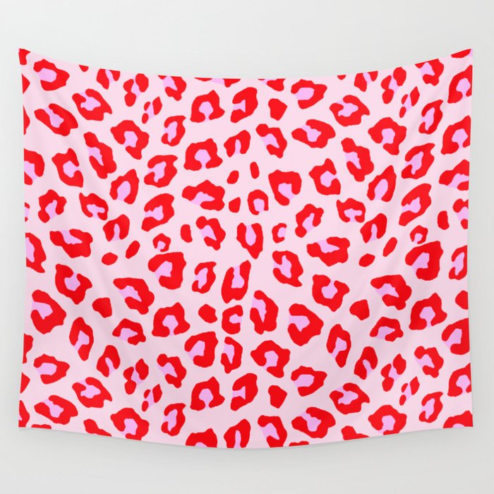 red and pink leopard print