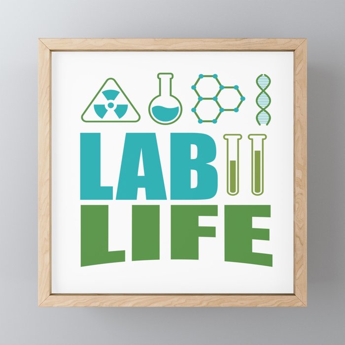https society6 com product funny lab life laboratory student teacher gift framed mini art print