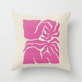 Los Feliz Throw Pillow | 60S, Aesthetic, Curated, Graphicdesign, Market, Midcentury, Retro, Matisse, Flower, Psychedelic 