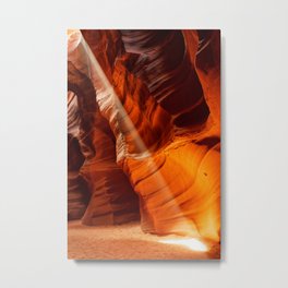 Beam Of Light Antelope Canyon Arizona Landscape Metal Print