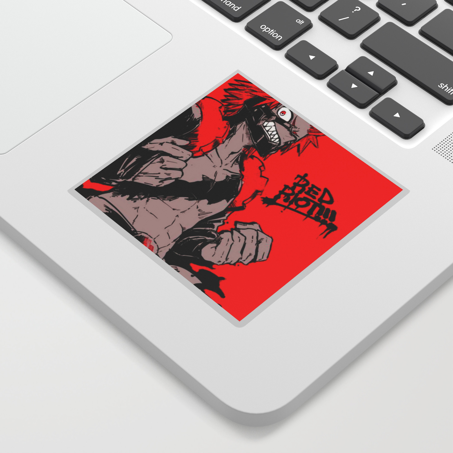 Red Riot Kirishima Eijiro My Hero Academia Sticker By Mangasekai Society6