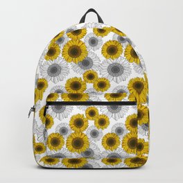 The Sunflower - White Backpack