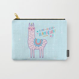 llama unicorn llamacorn pink lama alpaca funny cute gift Carry-All Pouch