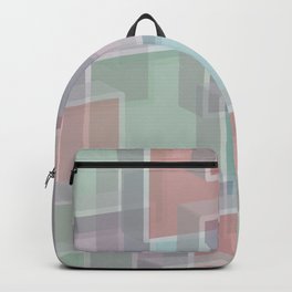 Lucite Blocks Pastel pink, green, blue, purple Backpack