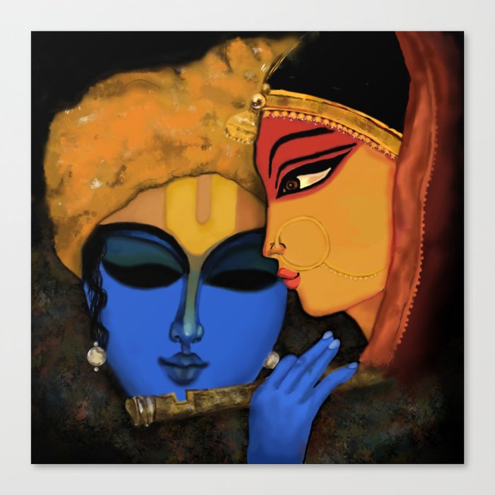 Lord Krishna Canvas Print by sonam50 | Society6