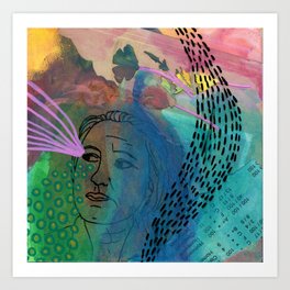 I've always had eyes in the back of my head - That Look From Mom  Art Print