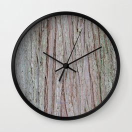 TEXTURES --  Cedar Bark Wall Clock
