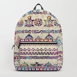 Maya / Aztec Gentle Watercolor pattern Backpack