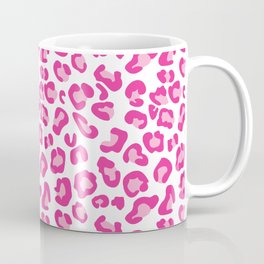 Leopard-Pinks on White Coffee Mug